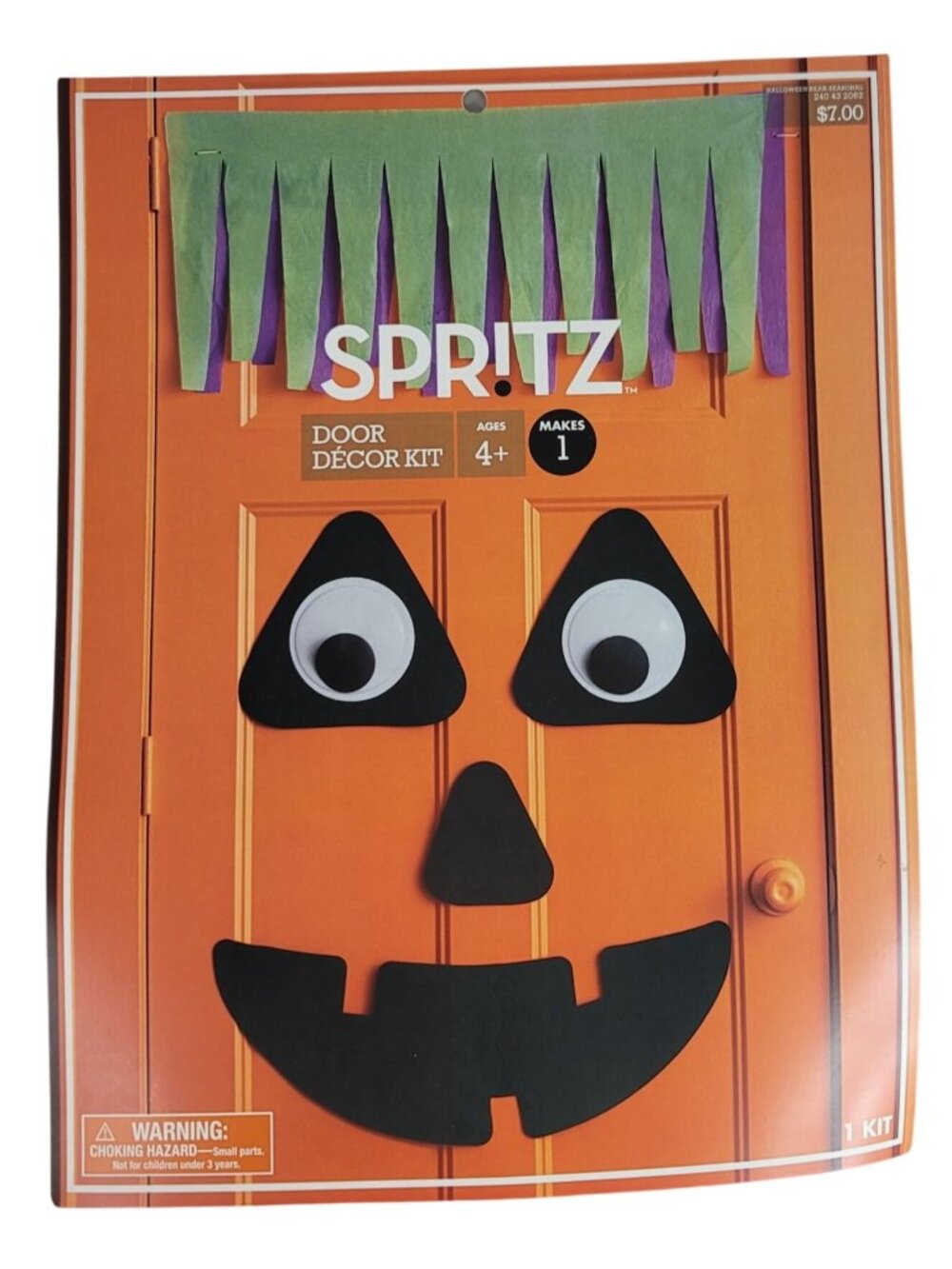 Spritz Door Decor Kit Jack O'Lantern Pumpkin 51 Pieces Instructions 2016 NEW